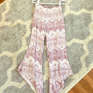 Pink and White Pants